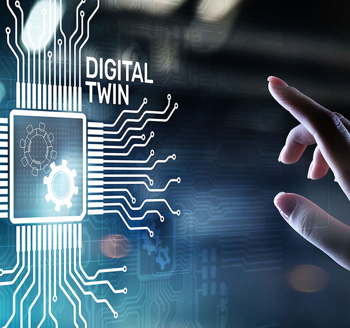 Digital twin business and industrial process modelling